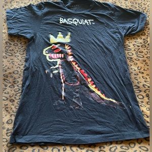 👑Medium Reason -Art Basquiat Dinosaur Crown T-Shirt👑